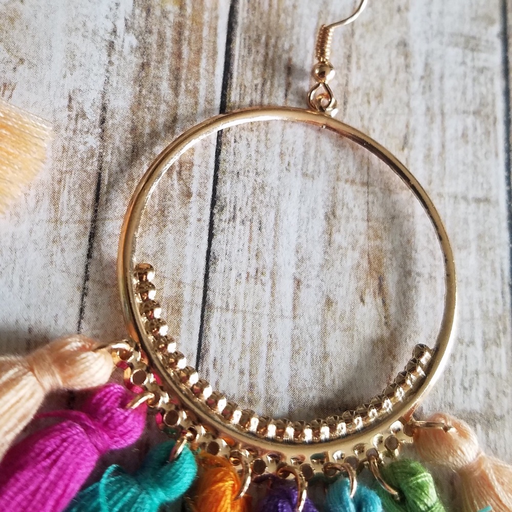 🌞SUMMER SALE🌞 Multicolor tassel earrings - Picture 7 of 7